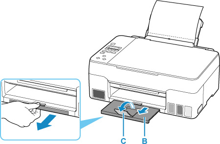 Canon : Inkjet 설명서 : G2020 Series : 프린터 내부 청소하기(밑판 청소)